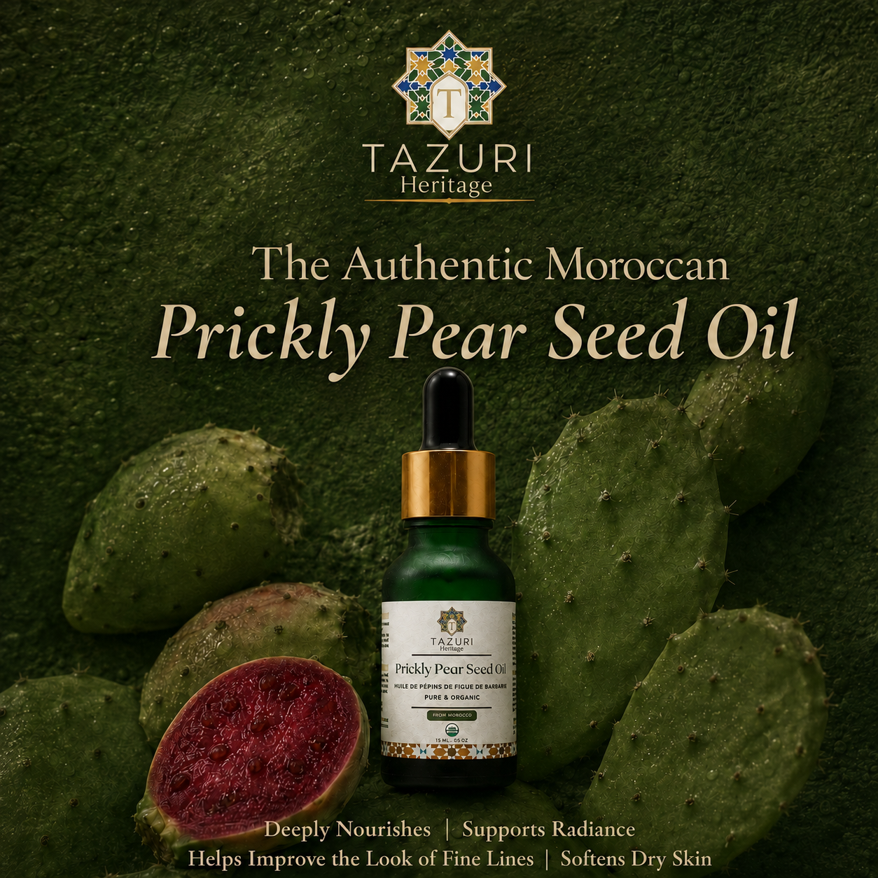 Moroccan Prickly Pear Seed Oil - 15ml