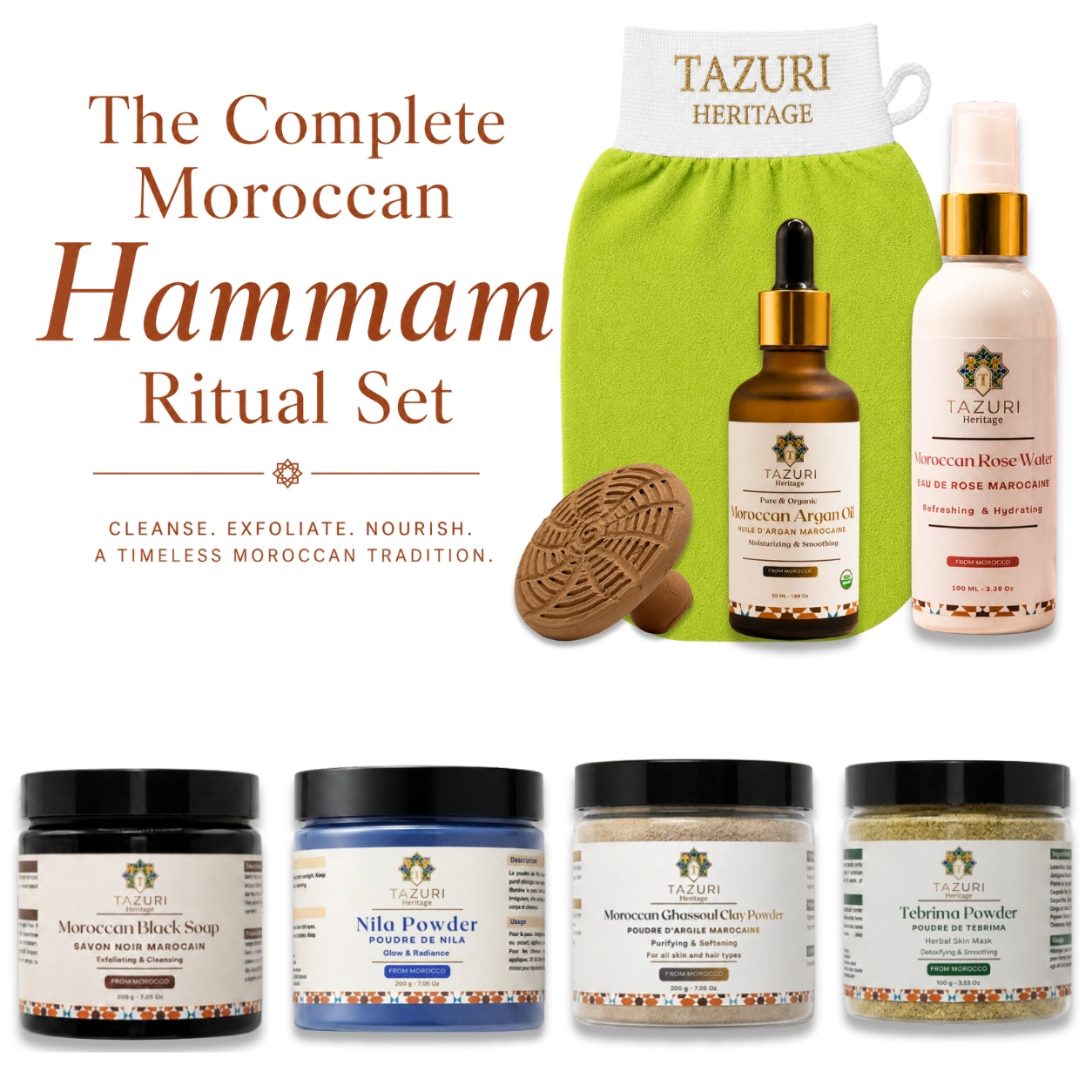 The Complete Moroccan Hammam Ritual Set