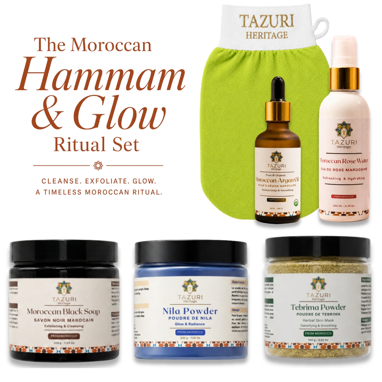 The Moroccan Hammam & Glow Ritual Set