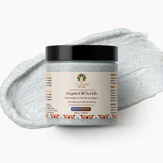 Gommage à l'huile d'argan marocaine et au Nila