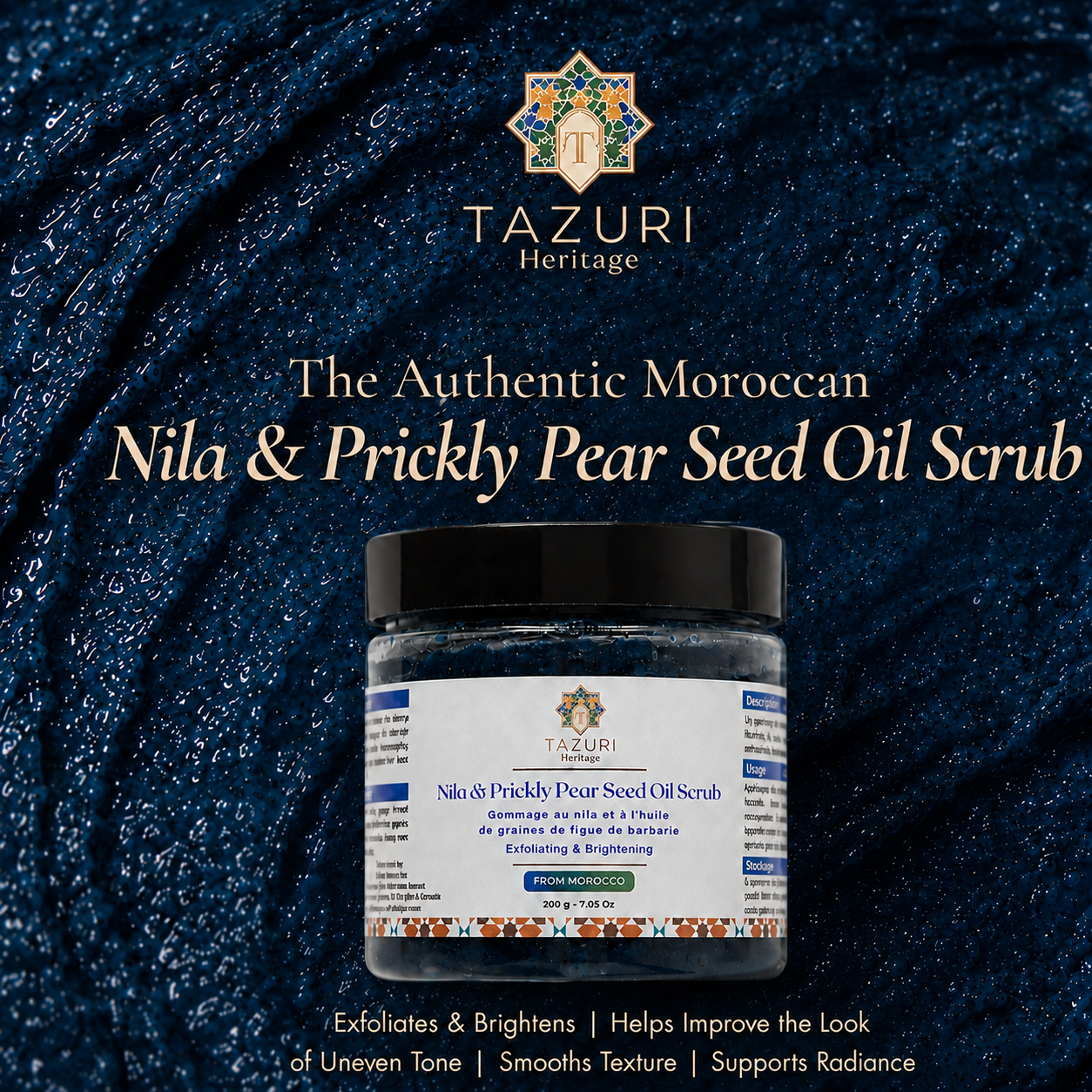 Nila & Prickly Pear Seed Oil Scrub - 200g