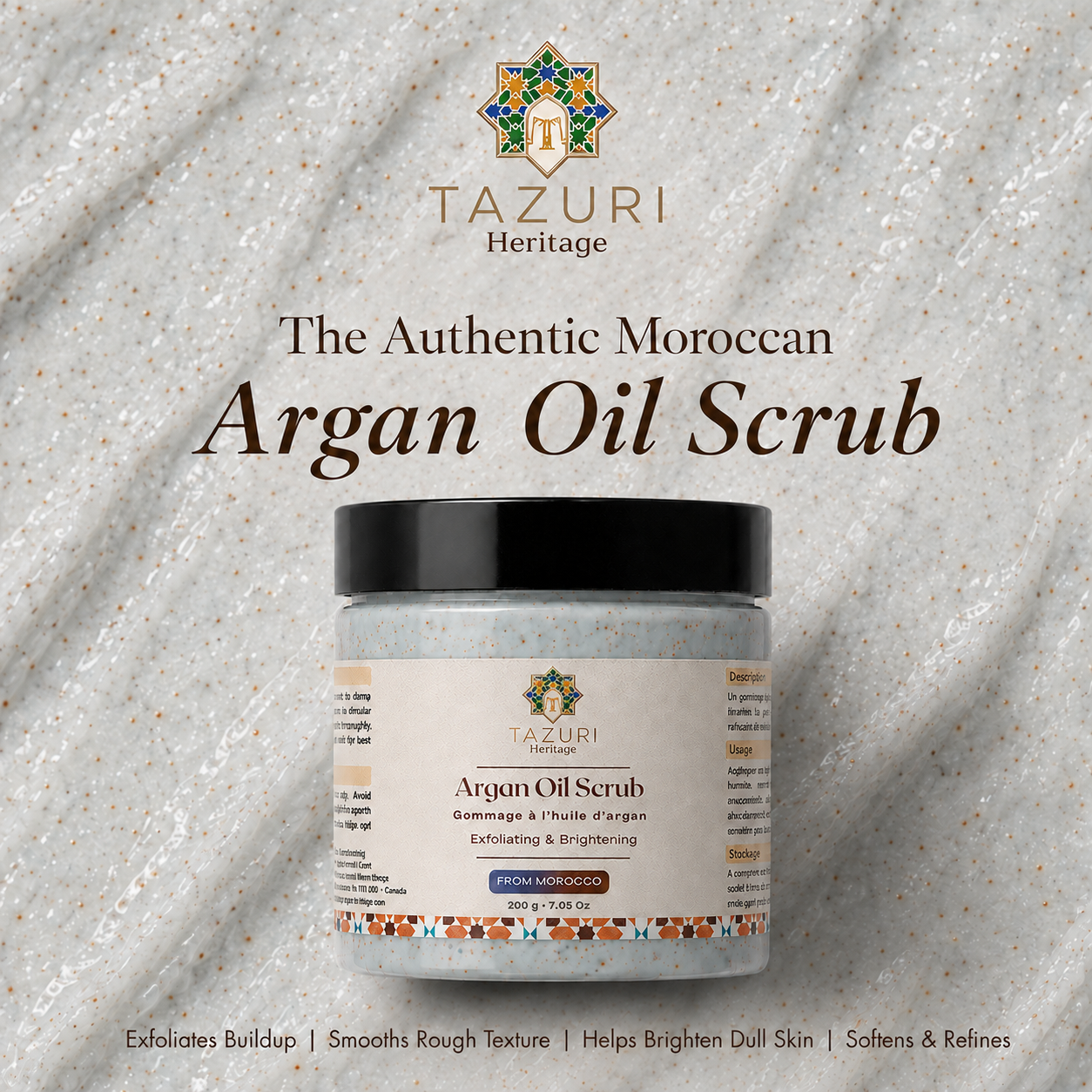 Moroccan Argan Oil Scrub with Nila - 200g
