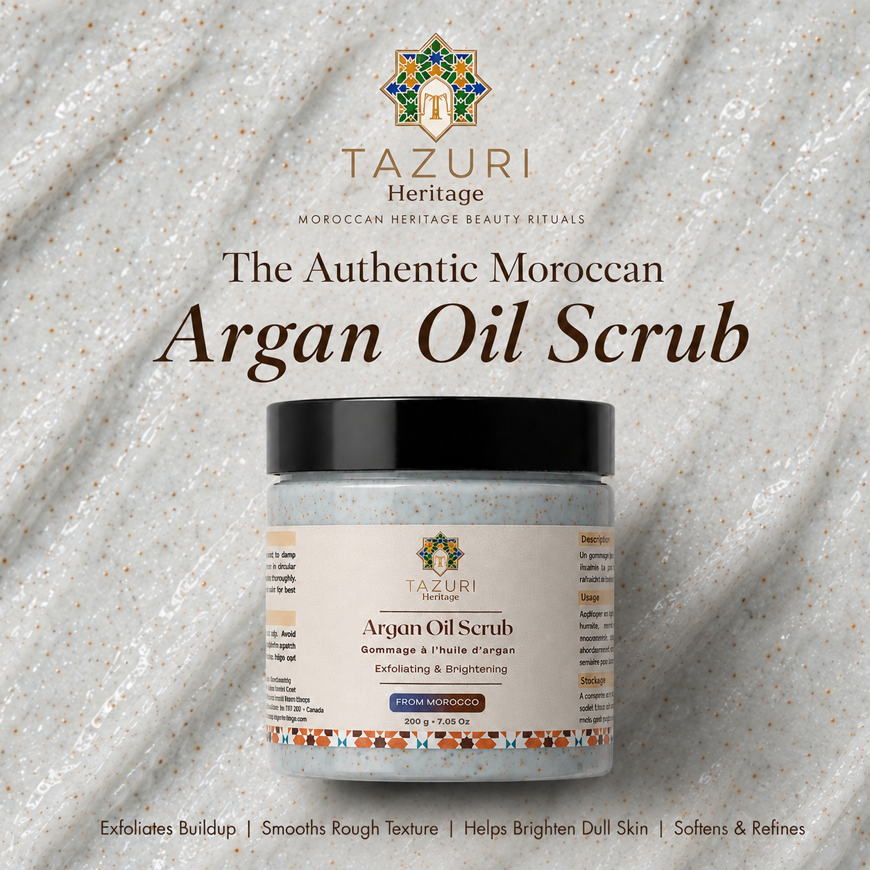 Moroccan Argan Oil Scrub with Nila