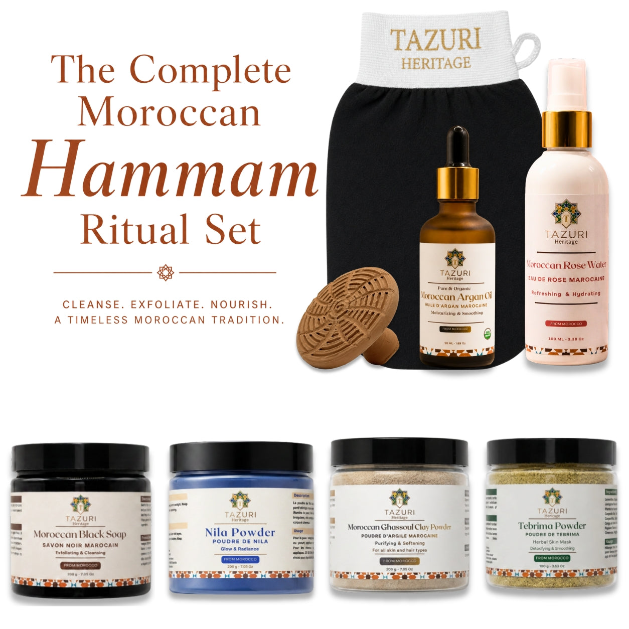 The Complete Moroccan Hammam Ritual Set